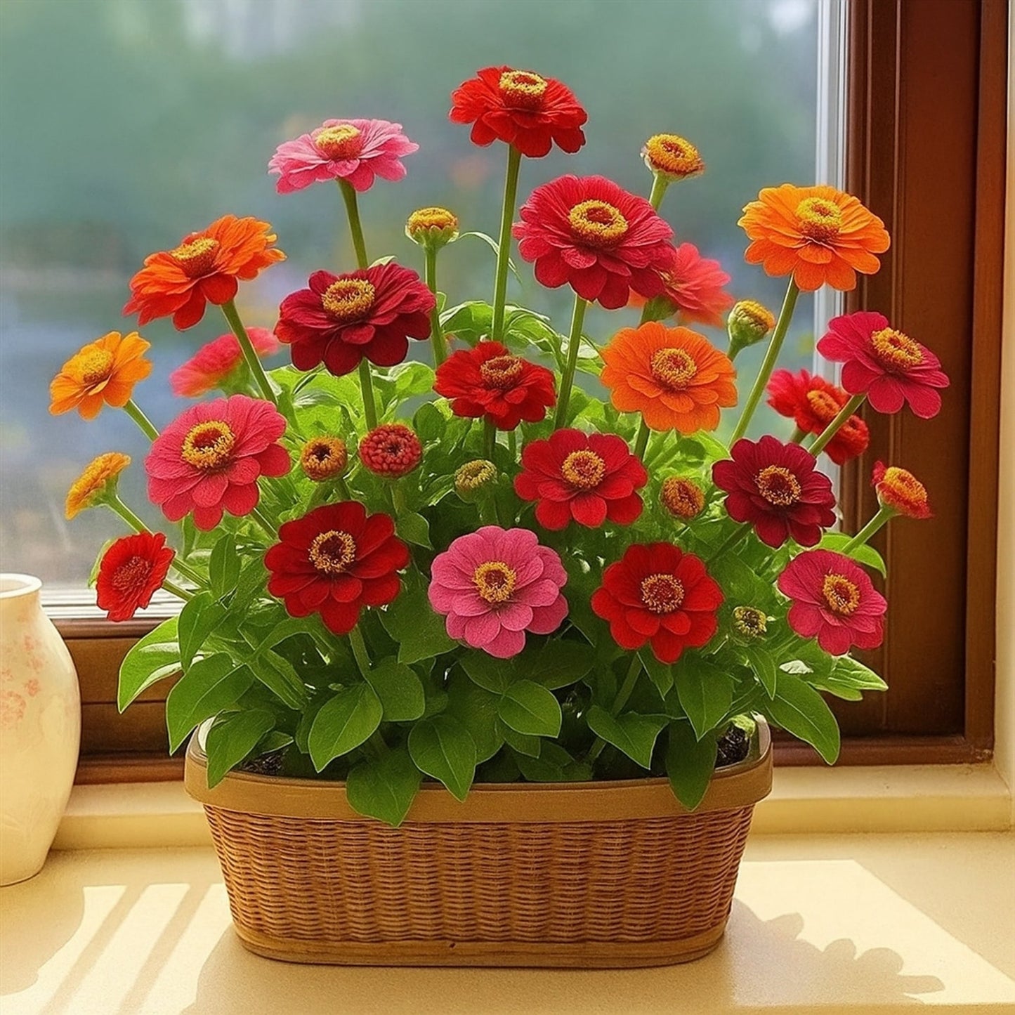 Zinnia Seeds 🌼 (PREMIUM SEEDS) + FREE Plant Growth Booster 🌱 & Supplement