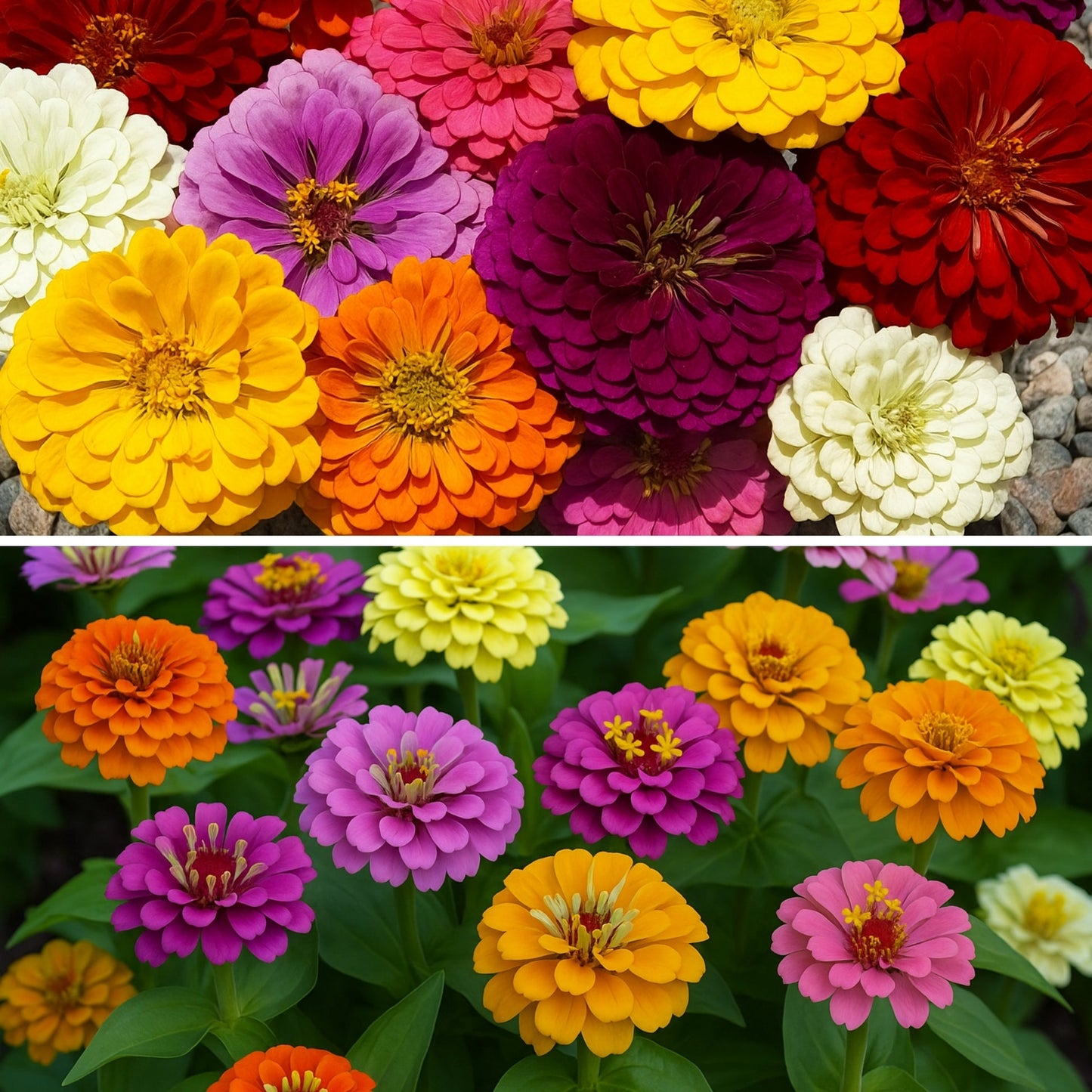 Zinnia Seeds 🌼 (PREMIUM SEEDS) + FREE Plant Growth Booster 🌱 & Supplement